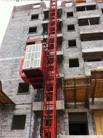 OEM 2700kg Red Construction Cage Hoist with Hot Dipped Zinc SC100