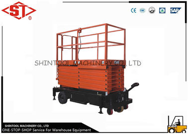 Easy Control Scissor Lift Aerial Work Platform For Workshops , Warehouse