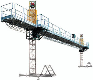 İkiz direğe tırmanma iş platformu / güvenlik ekipmanları 1500 - 3600kgs inşaat için tırmanma
